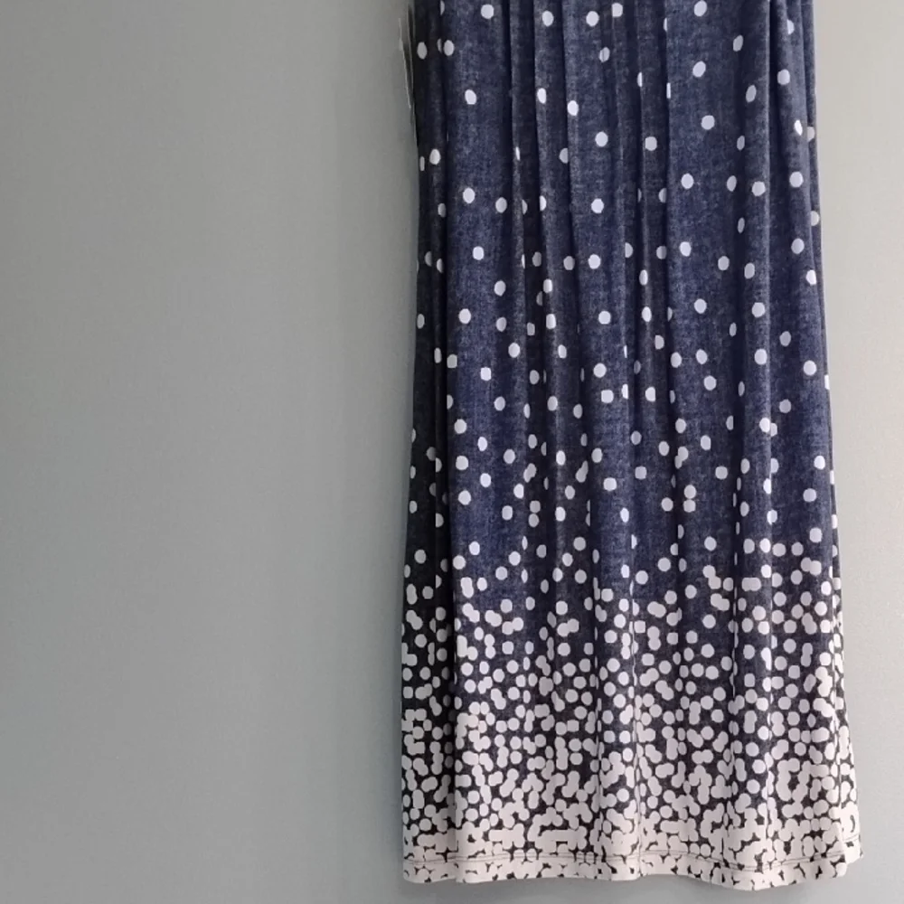 Perceptions Blue and White Polka Dot Dress Size XL - Picture 6 of 6